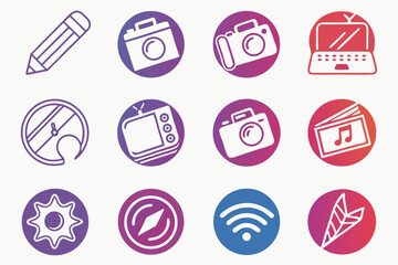 set of easter eggs vector