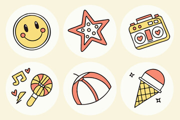 set of icons for web
