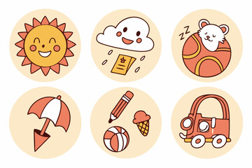 set of funny easter eggs