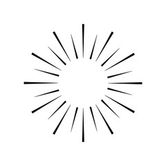 Fototapeta premium Shine icon vector. Radiance illustration sign. effulgence symbol. shining web icon. sparkle logo.