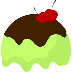 Ice Cream Scoop Illustration