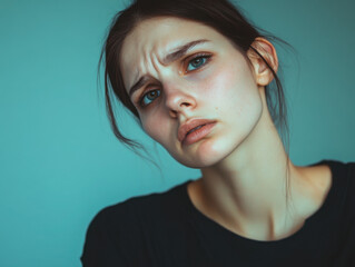 emotional woman portrait