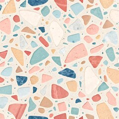 colorful pastel terrazzo,ceramics in an artistic tiled,colorful pastel terrazzo texture