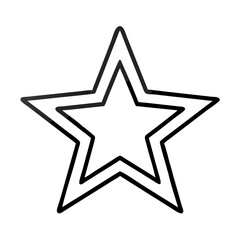 Five pointed star silhouette 