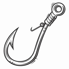 Editable Fishing Hook Vector Bundle – Tribal, Barbed, Minimal, and Fun Designs