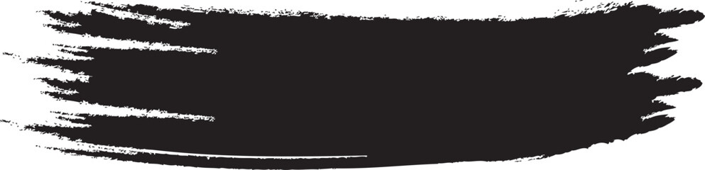 Grunge badge brush, hand drawn black sticker 