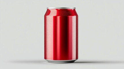 Red Aluminum Beverage Can