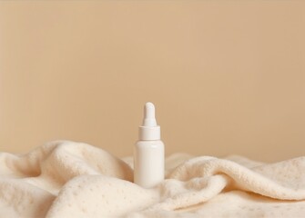 mockup of medical skin care bottle cosmetic serum dropper, beauty makeup facial, treatment cleanser face
