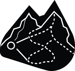 vector illustration of a mountain bike