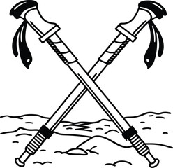 set of medieval weapons