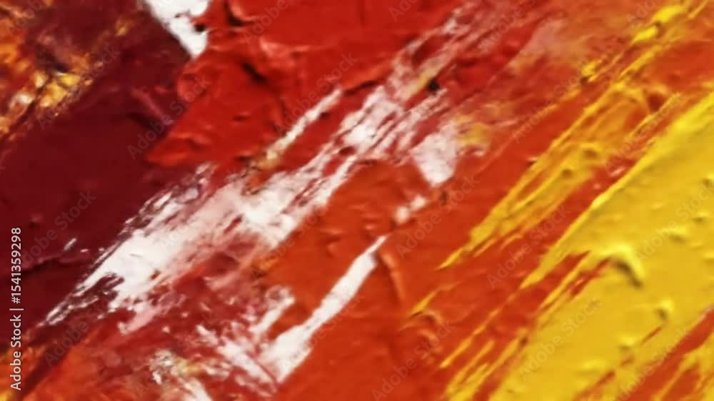 Poster dynamic abstract painting background featuring vibrant strokes of color and texture