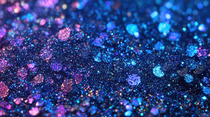 A Smooth background, deep blue-violet base, iridescent pearlescent sheen, colorful highlights