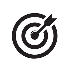 target with arrow silhouette