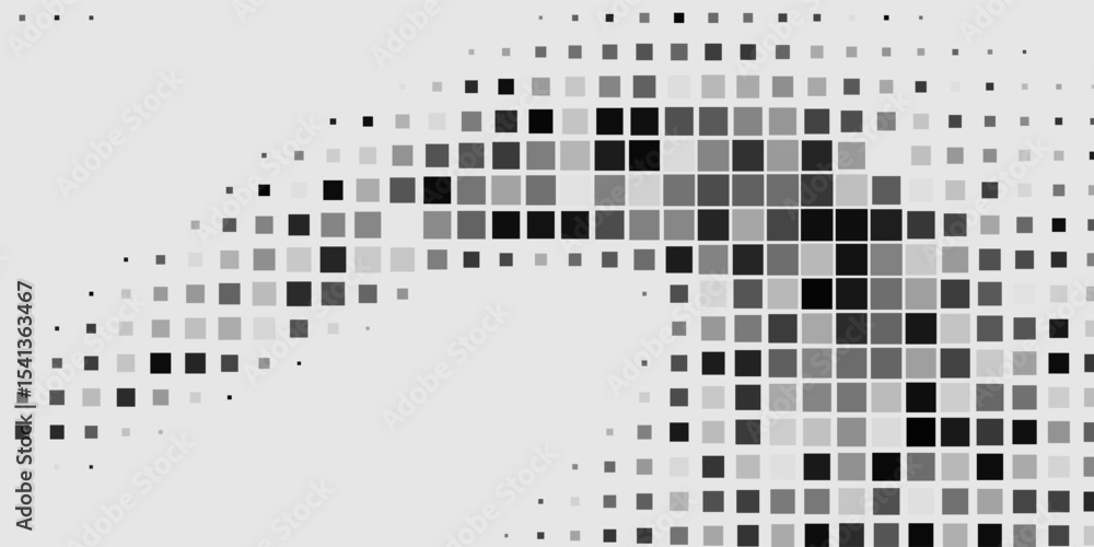 Poster light silver, gray vector pattern in square style. decorative design in abstract style with rectangl