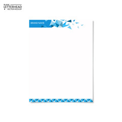 blank letterhead design template