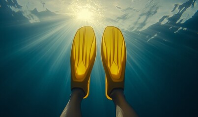 Envision swimming through clear blue water with fins strapped to your feet