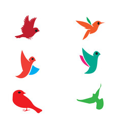  Flying Birds Vector Set