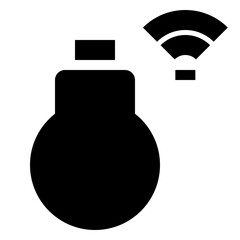 smart home solid icon set