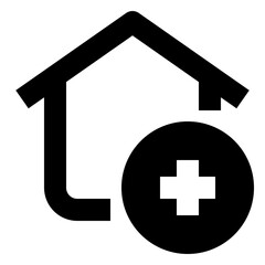 Obraz premium smart home solid icon set