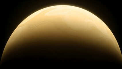 yellow planet in space
