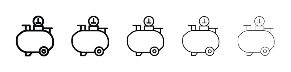 Air compressor icon for mobile concept and web design.