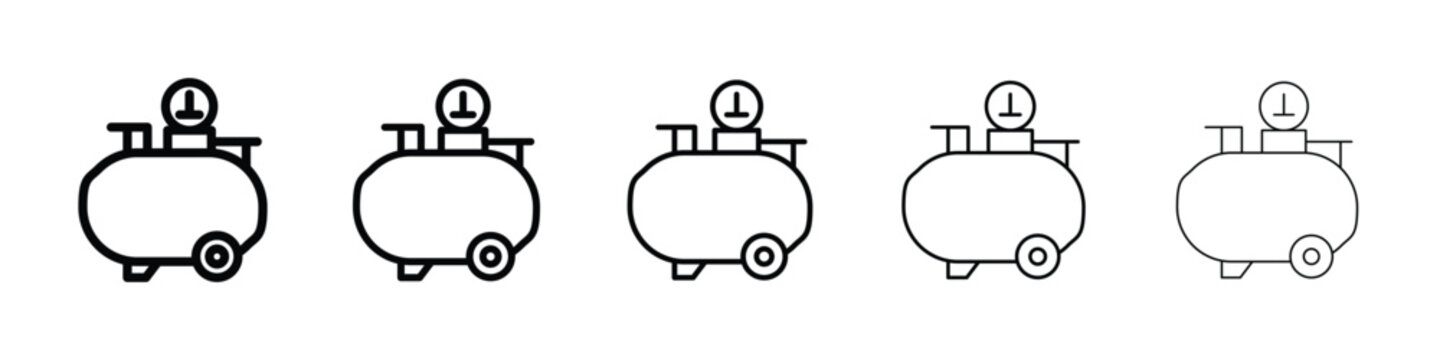 Air compressor icon for mobile concept and web design.