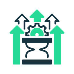 Efficiency line icon. Universal creative premium symbol. Vector sign icon logo template. Vector illustration