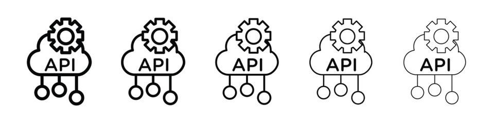 API icon for mobile concept and web design.