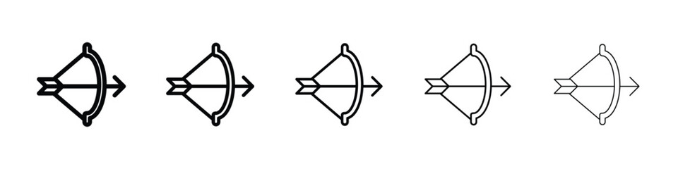 Archery icon for mobile concept and web design.