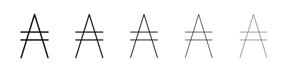 Austral signs for mobile concept and web design.