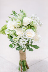 Concept of a tropical destination wedding. in front of the ocean