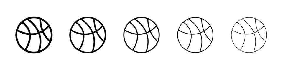 Basketball icon for mobile concept and web design.