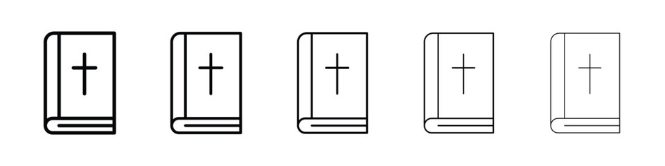 Bible icon for mobile concept and web design.