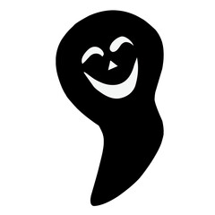 Halloween Ghost Silhouette vector