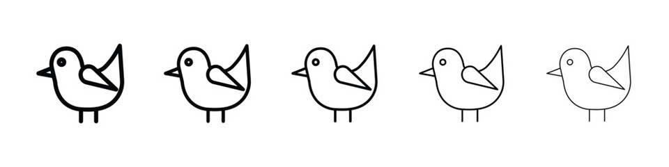 Bird icon for mobile concept and web design.