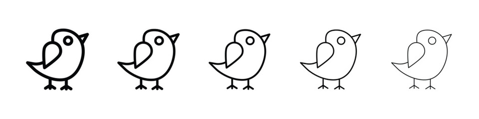 Bird icon for mobile concept and web design.