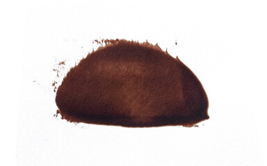 Brown Paint Spot Transparent Background Texture Design Element Graphic Art