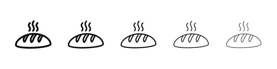 Bread icon for mobile concept and web design.