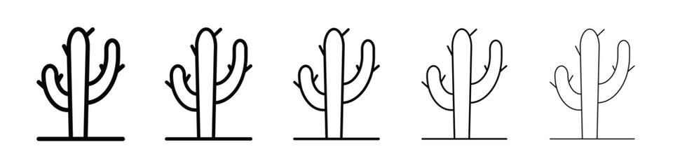 Cactus icon for mobile concept and web design.
