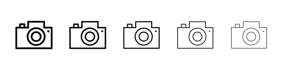 Camera icon for mobile concept and web design.