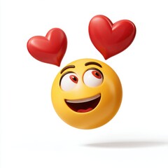 3D In Love Emoji Emoticon
