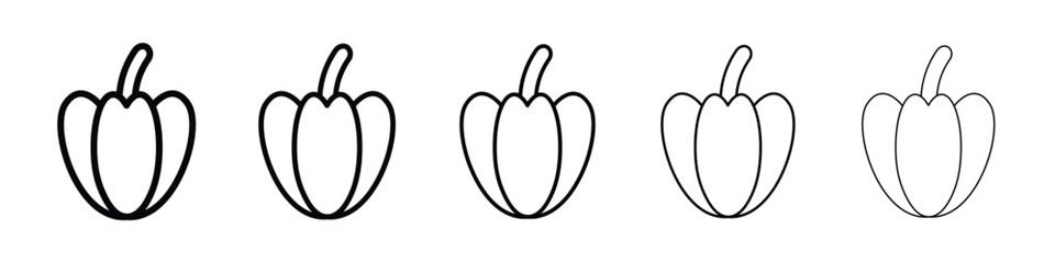 Capsicum icon for mobile concept and web design.