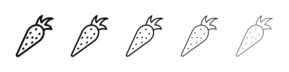 Carrot icon for mobile concept and web design.