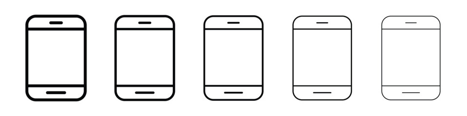 Cell phone icon for mobile concept and web design.