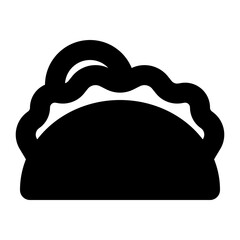 food and fruit solid icon set