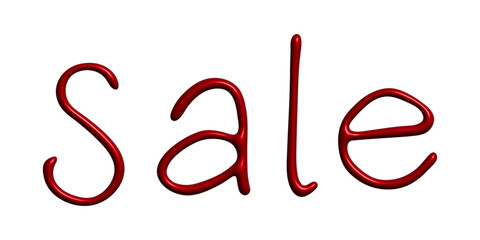 Sale lettering 3d word Template for marketing ad, print, web, banner, poster, flyer