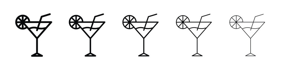 Citrus Glass icon for mobile concept and web design.