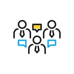 Multi color icon for discuss