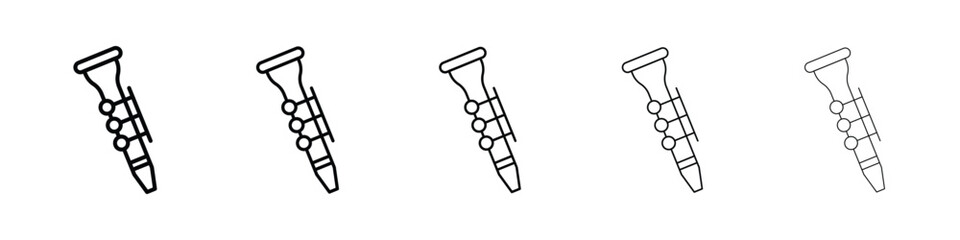 Clarinet icon for mobile concept and web design.