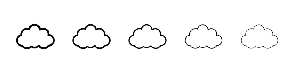 Clouds icon for mobile concept and web design.
